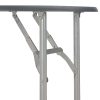 3 pcs conjunto jantar dobrável com prateleira MDF e aço preto - Image 8