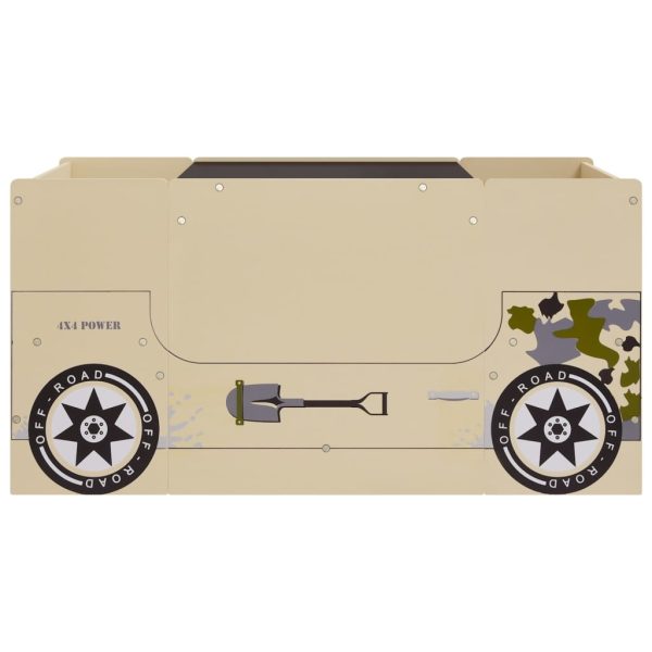 3 pcs mesa e cadeiras infantil design carro todo-o-terreno MDF - Image 3
