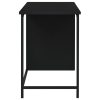 Secretária industrial c/ gavetas 105x52x75 cm aço preto - Image 4