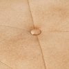 Poltrona de apoio com banco para os pés lona cor creme - Image 6