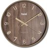 RELOJ DE PARED SAMI RED. 30CM COLOR MADERA OSCURO