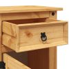 Mesa de cabeceira Corona Range em pinho mexicano 53x39x66 cm - Image 6