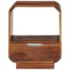 Mesa cabeceira c/ gaveta madeira sheesham maciça 40x30x50 cm - Image 3