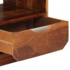 Mesa cabeceira c/ gaveta madeira sheesham maciça 40x30x50 cm - Image 4