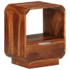 Mesa cabeceira gaveta 2 pcs madeira sheesham maciça 40x30x50 cm - Image 2
