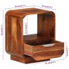 Mesa cabeceira gaveta 2 pcs madeira sheesham maciça 40x30x50 cm - Image 8