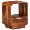 Mesa cabeceira gaveta 2 pcs madeira sheesham maciça 40x30x50 cm - Image 10