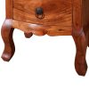 Mesa de cabeceira com gavetas madeira de acácia maciça - Image 9