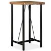 Mesa de bar em madeira recuperada maciça 60x60x107 cm - Image 7