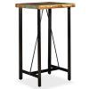 Mesa de bar em madeira recuperada maciça 60x60x107 cm - Image 9