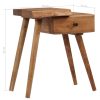Mesa de cabeceira em madeira de acácia maciça 45x32x55 cm - Image 12