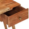 Mesa de cabeceira em madeira de acácia maciça 45x32x55 cm - Image 4