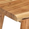 Mesa de cabeceira em madeira de acácia maciça 45x32x55 cm - Image 6