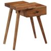 Mesa de cabeceira em madeira de acácia maciça 45x32x55 cm - Image 9