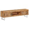 Suporte para TV madeira reciclada maciça 140x30x40 cm - Image 12