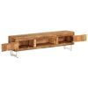 Suporte para TV madeira reciclada maciça 140x30x40 cm - Image 5