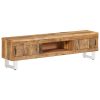Suporte para TV madeira reciclada maciça 140x30x40 cm - Image 10