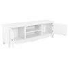 Móvel de TV 120x30x40 cm madeira branco - Image 5