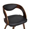 Cadeiras de jantar 2 pcs couro artificial castanho - Image 4