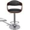 Bancos de bar 2 pcs madeira curvada e couro artificial - Image 6