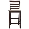 Bancos de bar 2 pcs tecido castanho - Image 3