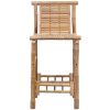 Bancos de bar 2 pcs bambu - Image 3