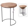 H&S Collection Conjunto de mesas de apoio 3 pcs madeira de teca e metal - Image 2