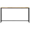 Mesa consola 140x35x76 cm madeira de mangueira maciça áspera - Image 2