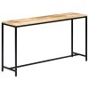 Mesa consola 140x35x76 cm madeira de mangueira maciça áspera - Image 7