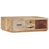 Mesa de centro madeira de mangueira maciça 90x60x30 cm - Image 9