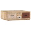 Mesa de centro madeira de mangueira maciça 90x60x30 cm - Image 10
