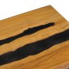Mesa de centro 100x50x40 cm madeira de teca maciça e pedra lava - Image 6