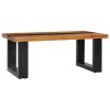 Mesa de centro 100x50x40 cm madeira de teca maciça e poliresina - Image 10