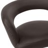 Cadeiras de jantar 2 pcs couro artificial castanho - Image 6