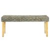 Banco 110cm vime Kubu natural e madeira mangueira maciça - Image 2