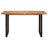 Mesa de jantar 140x70x76 cm madeira de acácia maciça - Image 2