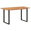 Mesa de jantar 140x70x76 cm madeira de acácia maciça - Image 11