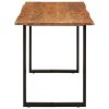 Mesa de jantar 140x70x76 cm madeira de acácia maciça - Image 3