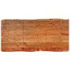 Mesa de jantar 140x70x76 cm madeira de acácia maciça - Image 4