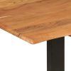 Mesa de jantar 140x70x76 cm madeira de acácia maciça - Image 5