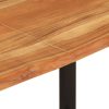 Mesa de jantar 140x70x76 cm madeira de acácia maciça - Image 6