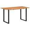 Mesa de jantar 140x70x76 cm madeira de acácia maciça - Image 9