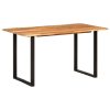Mesa de jantar 140x70x76 cm madeira de acácia maciça - Image 10