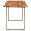 Mesa de jantar 140x70x76 cm madeira de acácia maciça - Image 3