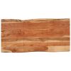 Mesa de jantar 140x70x76 cm madeira de acácia maciça - Image 4