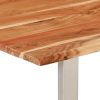 Mesa de jantar 140x70x76 cm madeira de acácia maciça - Image 5