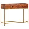 Mesa consola 100x35x76 cm madeira de acácia maciça