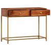 Mesa consola 100x35x76 cm madeira de acácia maciça - Image 2