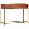 Mesa consola 100x35x76 cm madeira de acácia maciça - Image 12