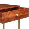 Mesa consola 100x35x76 cm madeira de acácia maciça - Image 5